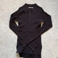 美品 AURALEE ニットポロ S ブラウン