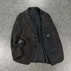 美USED NEWYORKER テーラードジャケット ツイード アルパカ混 L