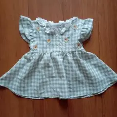 mamaraku　チェックワンピース　80