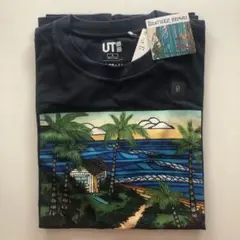 UNIQLO Heather Brown Tシャツ UT ☆サイズS ☆ネイビー