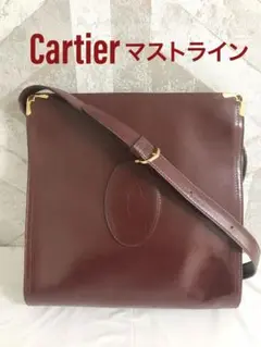 【良品】Cartier カルティエ マストライン レザー ショルダーバッグ