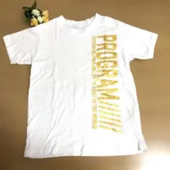 ホワイトTシャツ　ゴールドロゴ　140 ガールズ　ボーイズ