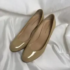 ●美品● ファビオルスコーニ 36 エナメル ベージュ