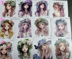 nene様　FloralPrincessコラージュステッカー　おすそわけ