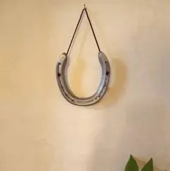 壁掛けに【本物の蹄鉄】馬蹄