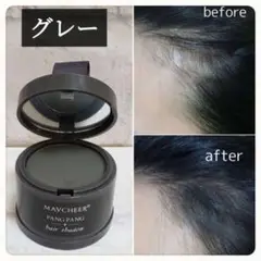 ☆白髪パウダー グレー☆薄毛隠し 小顔効果 簡単 シャドウ 男女兼用