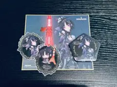【魔法少女ノ魔女裁判】 宝生マーゴ 東京タワー 色紙 缶バッジ シール セット