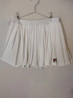 FILA ホワイト プリーツスカートLサイズ