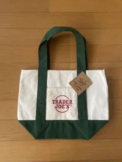 新品！TRADER JOE'S ミニトートバッグ緑