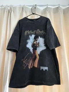 マイケル・ジャクソン Tシャツ ダークグレー オーバーサイズ