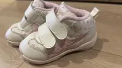 asics 花柄スニーカー ホワイト/ピンク14.5cm
