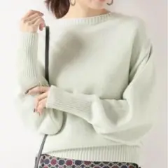 IENA LA BOUCLE カシミヤローゲージ クルーネックプルオーバー