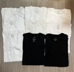 【9枚セット】シンプル　無地Tシャツ　まとめ売り