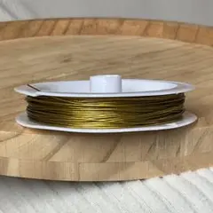 未使用 ステンレス 17m ビーズ コード 0.6mm 1ロール