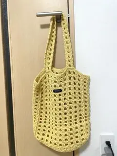 イエローメッシュトートバッグ