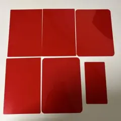 赤いシート 6枚セット