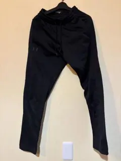 アンダーアーマー 黒 ジャージパンツ S/M