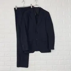☆【スタジオ バイ ダーバン】M相当 紺 スーツ セットアップ ビジネス 春夏