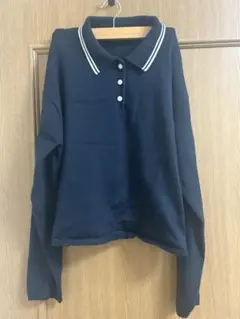 GU ネイビー ポロシャツ M