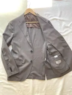 ONLY×REDA グレンチェック　ストレッチジャケット　グレージュ　48 美品