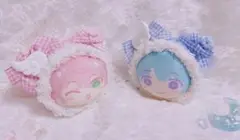 おまんじゅう　着ぐるみ　通常　ネコ　2個セット　ウィッシュコア　ピンク　ブルー
