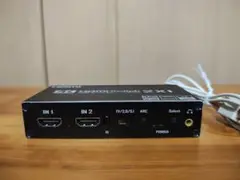 HDMI　分配器　2入力4K対応　音声分離