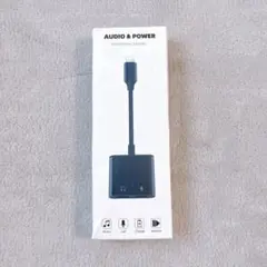 【70-55】iPhone用 2in1 Lightning 変換アダプタ 充電