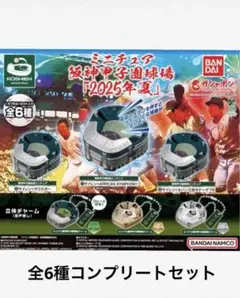 ミニチュア阪神甲子園球場2025年夏　ガチャ　全6種コンプリートセット