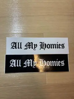 all my homies zorn ステッカー　白黒　2枚
