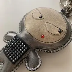 【スワロフスキー】SWAROVSKIエルビス　チャーム　キーホルダー　シルバー