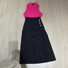 セット売り　ノースリーブトップスとスカート