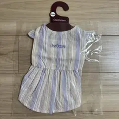 【新品未使用】One Octave マルチストライプワンピ　犬服