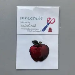 新品未開封 りんご刺繍 アップリケ ワッペン totalitat