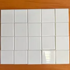 セラミックタイル 白 50角　47×47×6(mm) 1セット 50枚