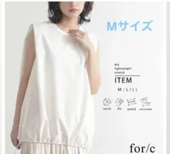 for/c ドライバルーン ノースリーブブラウス Mサイズ