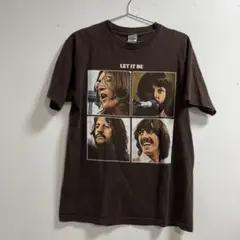 最終値下げ　ビートルズ LET IT BE Tシャツ Mサイズ ブラウン
