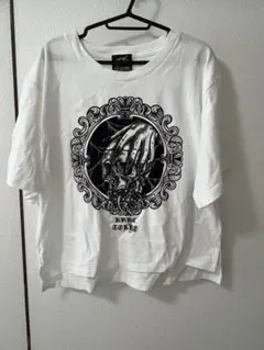 KRYclothing グラフィックプリント 半袖Tシャツ ホワイト