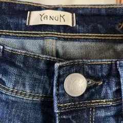 良品　YANUK ANNET ストレートストレッチデニム ブルー22 USED
