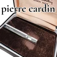 【極美品】pierre cardin ネクタイピン シルバー×ブラック 箱付き