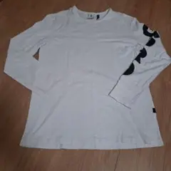 ホワイト 長袖カットソー プリント入り　G-STAR RAW