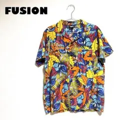 限界価格⭐︎【激レアヴィンテージ】FUSION アロハシャツ 80s Mサイズ