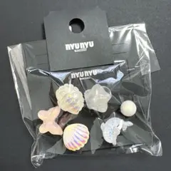 クロックス パーツ ジビッツ チャーム 貝殻 イルカ 星 ホワイト ピンク