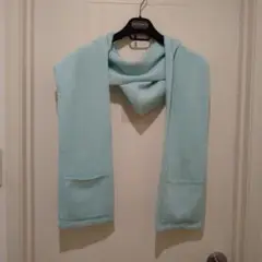 FOXEY フォクシー フード付カシミアマフラー ポケット付