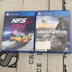 NFS Heat & Ghost Recon Wildlands PS4ソフト