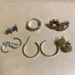 ピアス5点と指輪1点