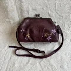 雅結 がま口 ショルダーバッグ 桜