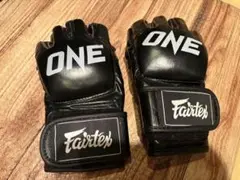 Fairtex×ONE ブラックMMAオープンフィンガーグローブ