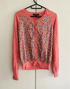 【美品】Hampstead リバティファブリック　リネンカーディガン