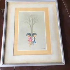 国武久巳　初夏の山里　シルクスクリーン 国武久巳 初夏の山里 シルクスクリーン 絵画