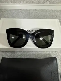 CELINE セリーヌ キャットアイ バタフライ サングラス ブラック